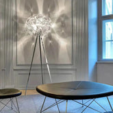 PMMA Spherical Decorative Tripod Floor Lamp - Clowas